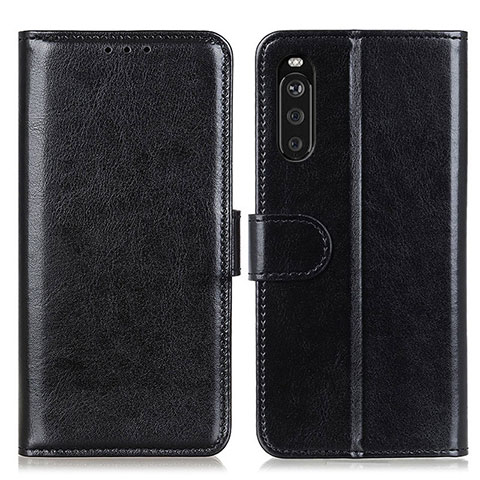 Handytasche Stand Schutzhülle Flip Leder Hülle M07L für Sony Xperia 10 III SO-52B Schwarz