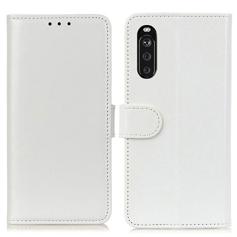 Handytasche Stand Schutzhülle Flip Leder Hülle M07L für Sony Xperia 10 III Weiß