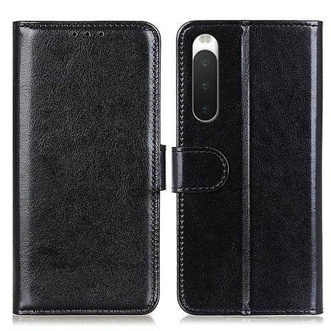 Handytasche Stand Schutzhülle Flip Leder Hülle M07L für Sony Xperia 10 IV Schwarz