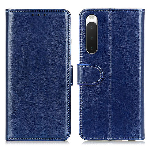 Handytasche Stand Schutzhülle Flip Leder Hülle M07L für Sony Xperia 10 IV SO-52C Blau