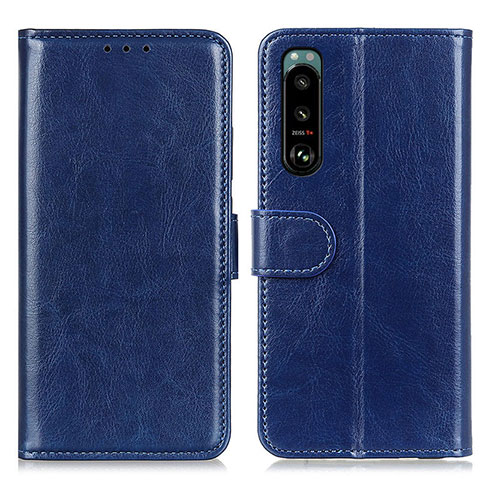 Handytasche Stand Schutzhülle Flip Leder Hülle M07L für Sony Xperia 5 III SO-53B Blau