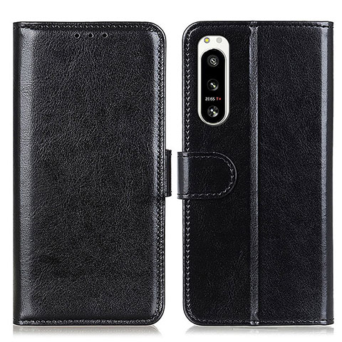 Handytasche Stand Schutzhülle Flip Leder Hülle M07L für Sony Xperia 5 IV Schwarz