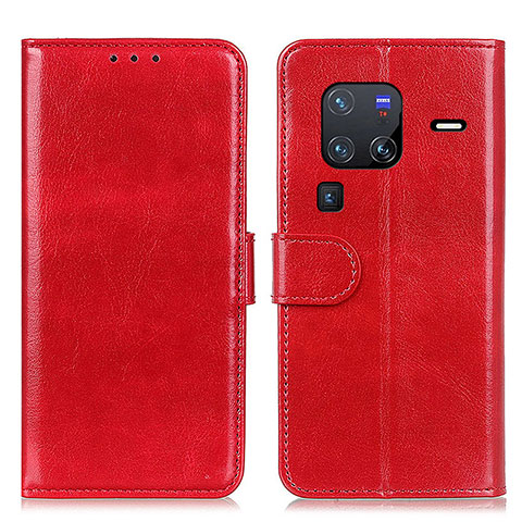 Handytasche Stand Schutzhülle Flip Leder Hülle M07L für Vivo X80 Pro 5G Rot