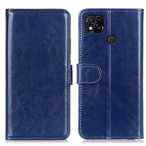 Handytasche Stand Schutzhülle Flip Leder Hülle M07L für Xiaomi POCO C3 Blau