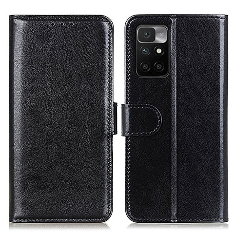 Handytasche Stand Schutzhülle Flip Leder Hülle M07L für Xiaomi Redmi 10 (2022) Schwarz