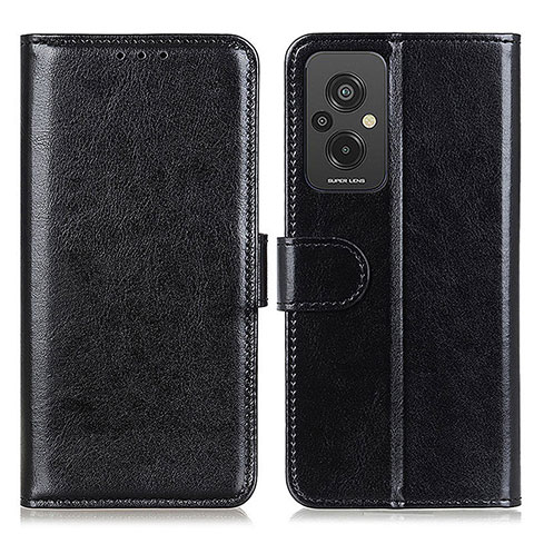 Handytasche Stand Schutzhülle Flip Leder Hülle M07L für Xiaomi Redmi 11 Prime 4G Schwarz