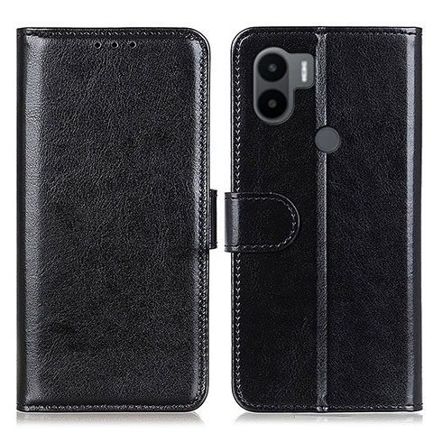 Handytasche Stand Schutzhülle Flip Leder Hülle M07L für Xiaomi Redmi A1 Plus Schwarz