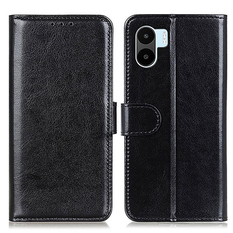 Handytasche Stand Schutzhülle Flip Leder Hülle M07L für Xiaomi Redmi A1 Schwarz