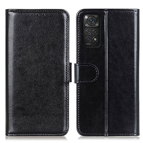 Handytasche Stand Schutzhülle Flip Leder Hülle M07L für Xiaomi Redmi Note 11 4G (2022) Schwarz