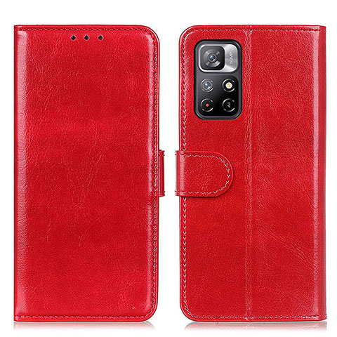 Handytasche Stand Schutzhülle Flip Leder Hülle M07L für Xiaomi Redmi Note 11 5G Rot