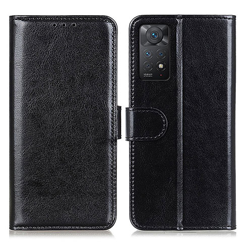 Handytasche Stand Schutzhülle Flip Leder Hülle M07L für Xiaomi Redmi Note 11 Pro 4G Schwarz