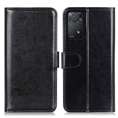 Handytasche Stand Schutzhülle Flip Leder Hülle M07L für Xiaomi Redmi Note 11 Pro 5G Schwarz