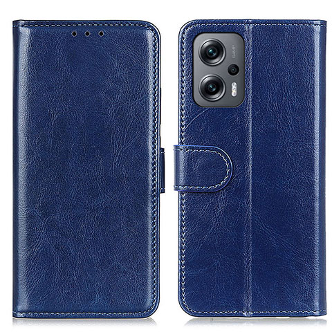 Handytasche Stand Schutzhülle Flip Leder Hülle M07L für Xiaomi Redmi Note 11T Pro+ Plus 5G Blau