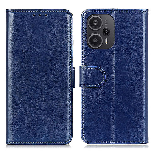 Handytasche Stand Schutzhülle Flip Leder Hülle M07L für Xiaomi Redmi Note 12 Turbo 5G Blau