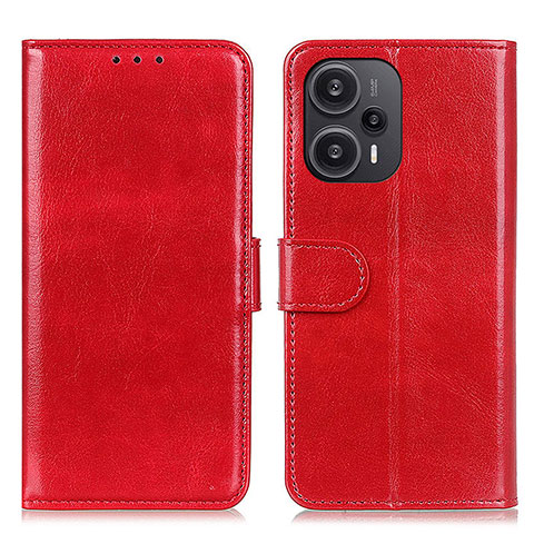 Handytasche Stand Schutzhülle Flip Leder Hülle M07L für Xiaomi Redmi Note 12 Turbo 5G Rot