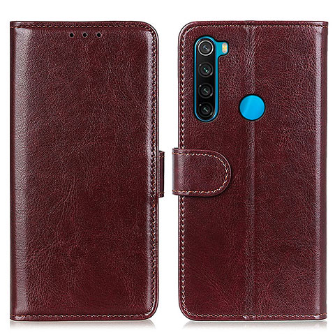 Handytasche Stand Schutzhülle Flip Leder Hülle M07L für Xiaomi Redmi Note 8 (2021) Braun