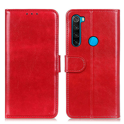 Handytasche Stand Schutzhülle Flip Leder Hülle M07L für Xiaomi Redmi Note 8 (2021) Rot