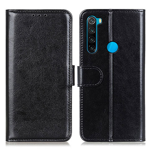 Handytasche Stand Schutzhülle Flip Leder Hülle M07L für Xiaomi Redmi Note 8 (2021) Schwarz