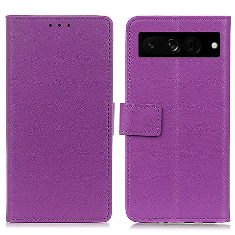 Handytasche Stand Schutzhülle Flip Leder Hülle M08L für Google Pixel 7 Pro 5G Violett