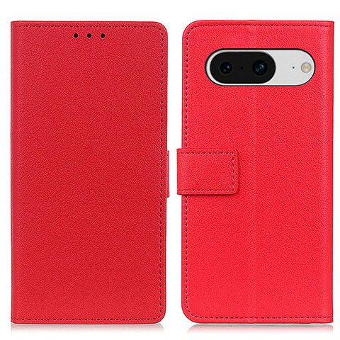 Handytasche Stand Schutzhülle Flip Leder Hülle M08L für Google Pixel 8 5G Rot