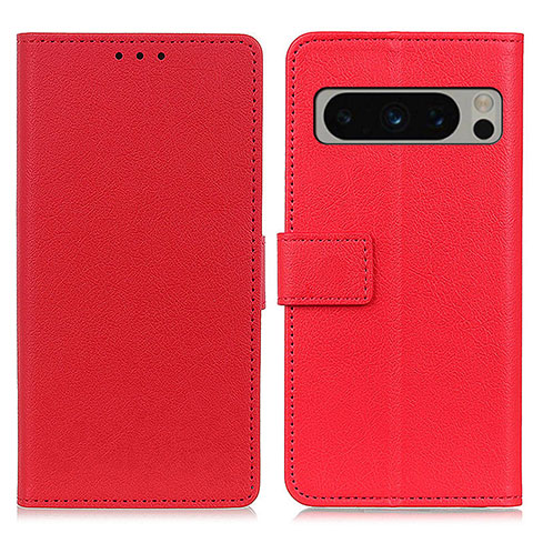 Handytasche Stand Schutzhülle Flip Leder Hülle M08L für Google Pixel 8 Pro 5G Rot