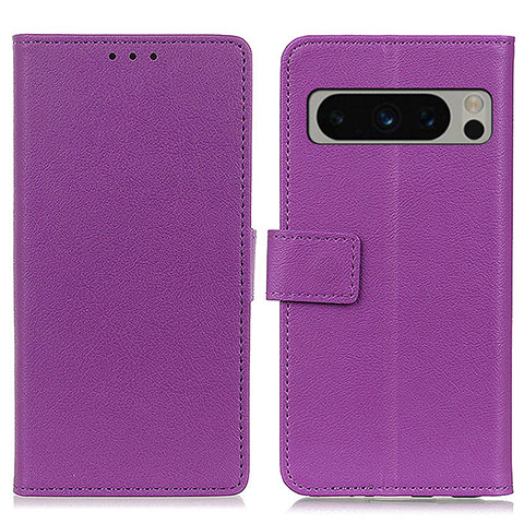 Handytasche Stand Schutzhülle Flip Leder Hülle M08L für Google Pixel 8 Pro 5G Violett