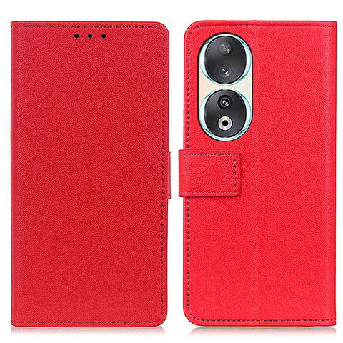 Handytasche Stand Schutzhülle Flip Leder Hülle M08L für Huawei Honor 90 5G Rot