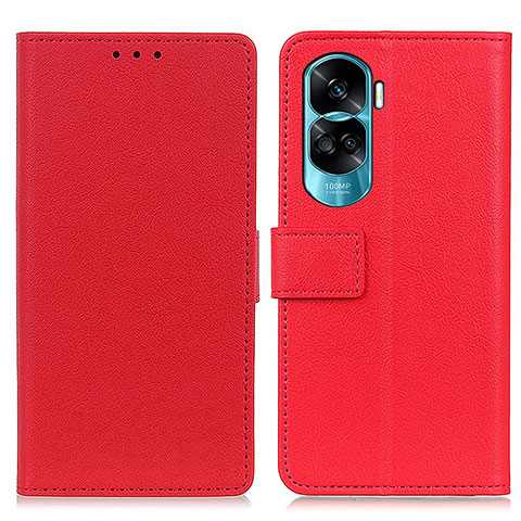 Handytasche Stand Schutzhülle Flip Leder Hülle M08L für Huawei Honor 90 Lite 5G Rot