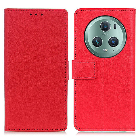 Handytasche Stand Schutzhülle Flip Leder Hülle M08L für Huawei Honor Magic5 Pro 5G Rot