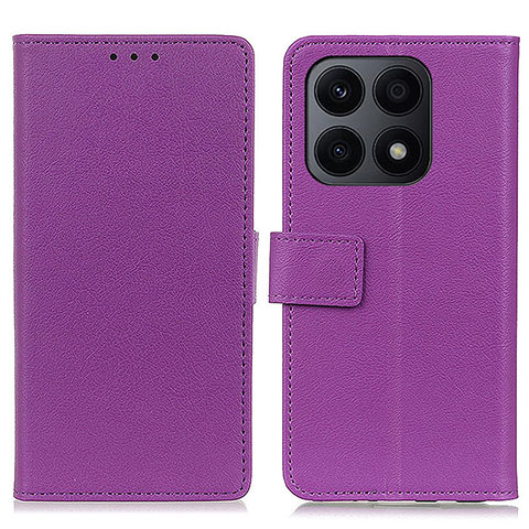 Handytasche Stand Schutzhülle Flip Leder Hülle M08L für Huawei Honor X8a 4G Violett