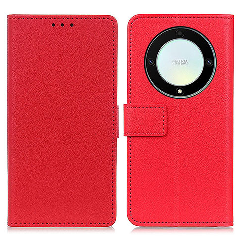 Handytasche Stand Schutzhülle Flip Leder Hülle M08L für Huawei Honor X9a 5G Rot