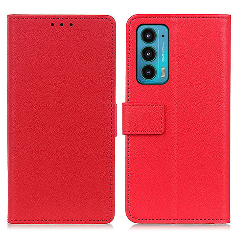 Handytasche Stand Schutzhülle Flip Leder Hülle M08L für Motorola Moto Edge 20 5G Rot