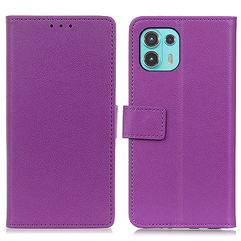 Handytasche Stand Schutzhülle Flip Leder Hülle M08L für Motorola Moto Edge 20 Lite 5G Violett