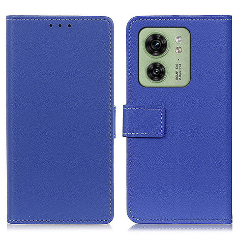 Handytasche Stand Schutzhülle Flip Leder Hülle M08L für Motorola Moto Edge (2023) 5G Blau