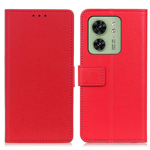 Handytasche Stand Schutzhülle Flip Leder Hülle M08L für Motorola Moto Edge (2023) 5G Rot