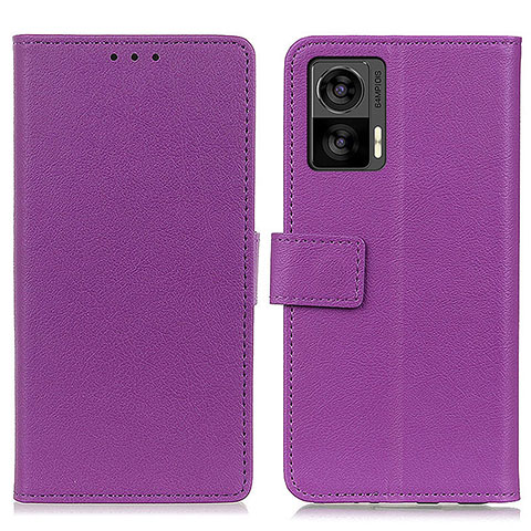 Handytasche Stand Schutzhülle Flip Leder Hülle M08L für Motorola Moto Edge 30 Lite 5G Violett