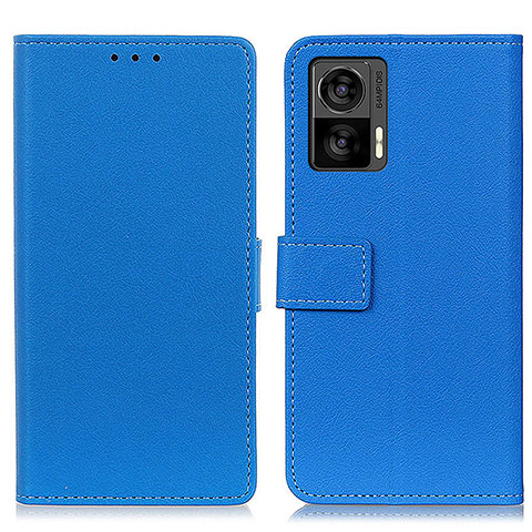 Handytasche Stand Schutzhülle Flip Leder Hülle M08L für Motorola Moto Edge 30 Neo 5G Blau