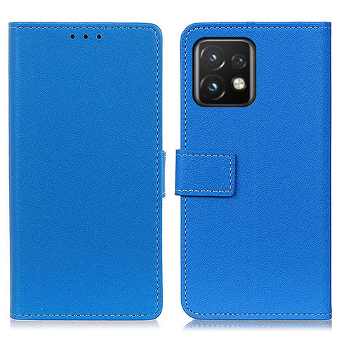 Handytasche Stand Schutzhülle Flip Leder Hülle M08L für Motorola Moto Edge 40 Pro 5G Blau