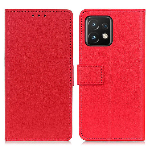 Handytasche Stand Schutzhülle Flip Leder Hülle M08L für Motorola Moto Edge 40 Pro 5G Rot