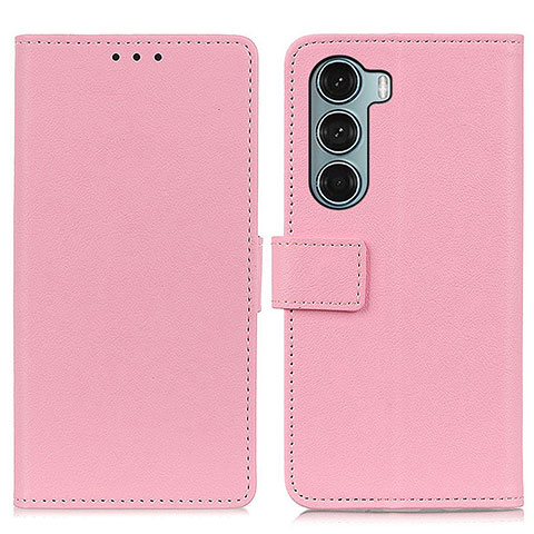 Handytasche Stand Schutzhülle Flip Leder Hülle M08L für Motorola Moto Edge S30 5G Rosa