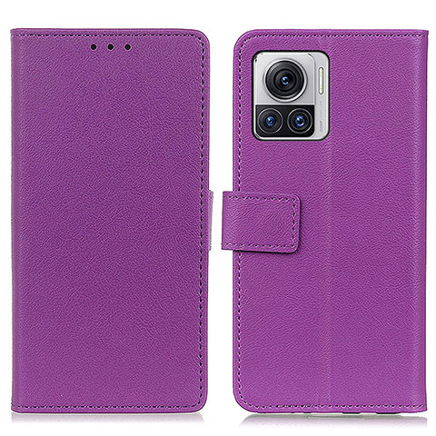 Handytasche Stand Schutzhülle Flip Leder Hülle M08L für Motorola Moto Edge X30 Pro 5G Violett