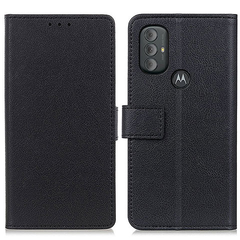 Handytasche Stand Schutzhülle Flip Leder Hülle M08L für Motorola Moto G Power (2022) Schwarz