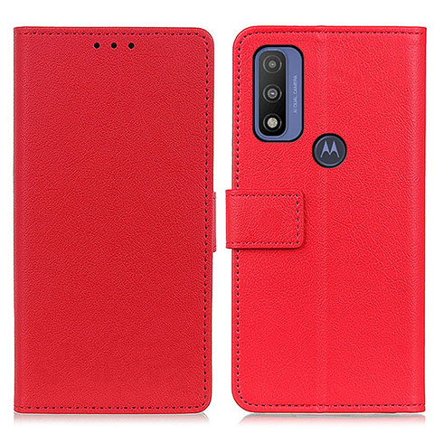 Handytasche Stand Schutzhülle Flip Leder Hülle M08L für Motorola Moto G Pure Rot