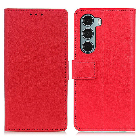 Handytasche Stand Schutzhülle Flip Leder Hülle M08L für Motorola Moto G200 5G Rot