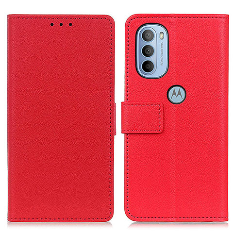 Handytasche Stand Schutzhülle Flip Leder Hülle M08L für Motorola Moto G31 Rot