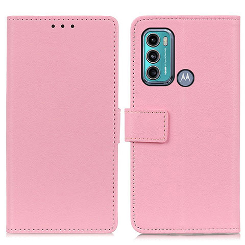 Handytasche Stand Schutzhülle Flip Leder Hülle M08L für Motorola Moto G40 Fusion Rosa