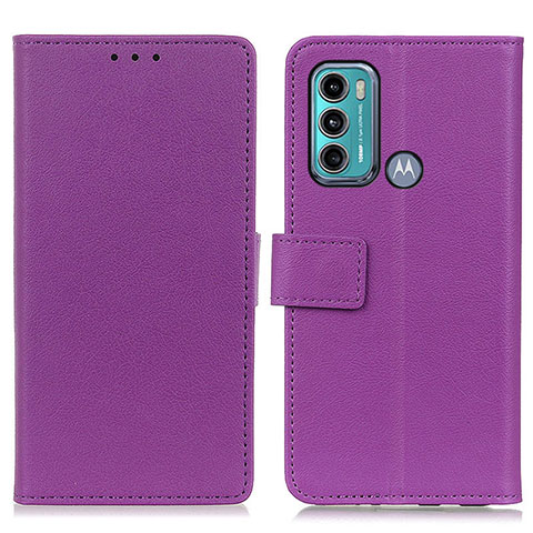 Handytasche Stand Schutzhülle Flip Leder Hülle M08L für Motorola Moto G40 Fusion Violett