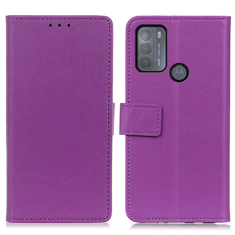 Handytasche Stand Schutzhülle Flip Leder Hülle M08L für Motorola Moto G50 Violett