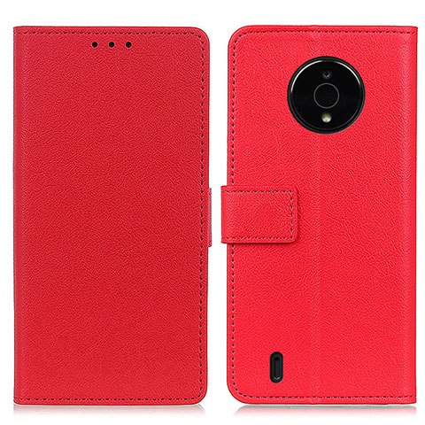 Handytasche Stand Schutzhülle Flip Leder Hülle M08L für Nokia C200 Rot