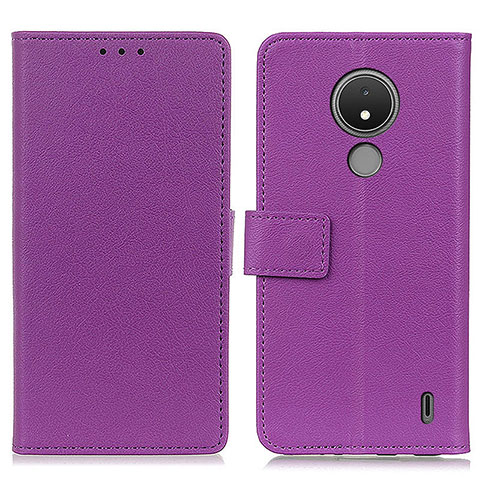 Handytasche Stand Schutzhülle Flip Leder Hülle M08L für Nokia C21 Violett